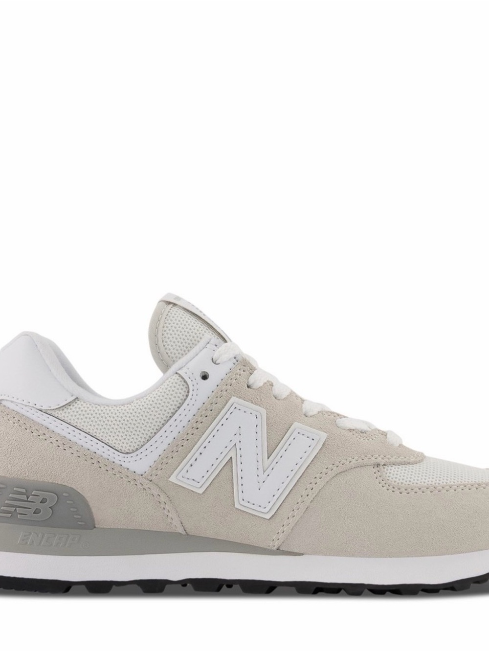 New Balance 574 Cream & White Classic Trainer